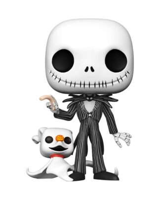 Nightmare before Christmas Super Sized POP! Disney Vinyl Figur Jack w/Zero 25 cm