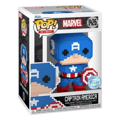 Marvel POP! 8-Bit Vinyl Figur Captain America 9 cm – Bild 2