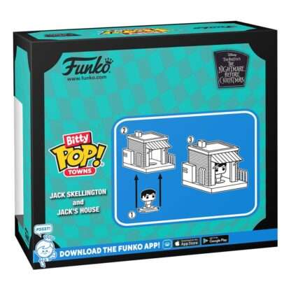 Nightmare before Christmas Bitty POP! Town Vinyl Figur Jack at Home – Bild 2