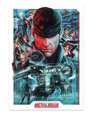 Metal Gear Solid Kunstdruck Montage Limited Edition 42 x 30 cm