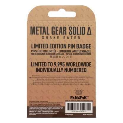 Metal Gear Solid Delta Ansteck-Pin Fox Limited Edition – Bild 2