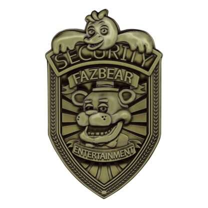 Five Nights at Freddy´s Replik Security Badge Antique Brass Edition