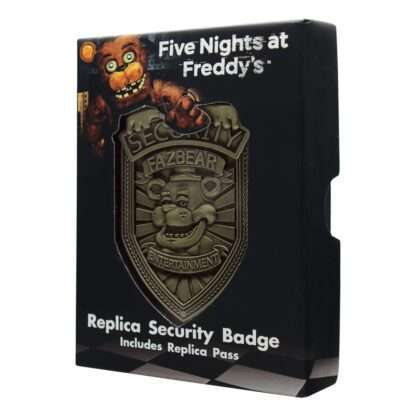 Five Nights at Freddy´s Replik Security Badge Antique Brass Edition – Bild 2