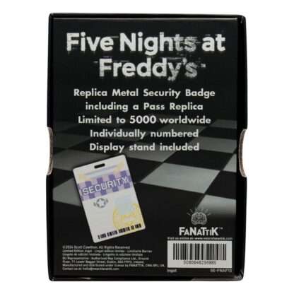 Five Nights at Freddy´s Replik Security Badge Antique Brass Edition – Bild 3