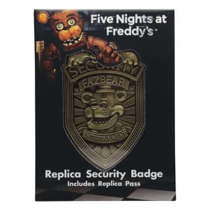 Five Nights at Freddy´s Replik Security Badge Antique Brass Edition – Bild 4
