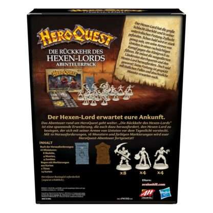 HeroQuest Brettspiel-Erweiterung Die Rückkehr des Hexen-Lords Abenteuerpack deutsch – Bild 2
