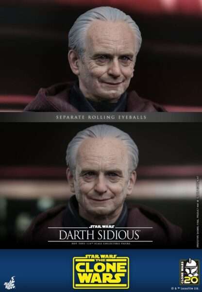 Star Wars: The Clone Wars Actionfigur 1/6 Darth Sidious 29 cm – Bild 10
