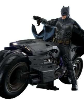 The Flash Movie Masterpiece Actionfigur mit Fahrzeug 1/6 Batman & Batcycle Set 30 cm