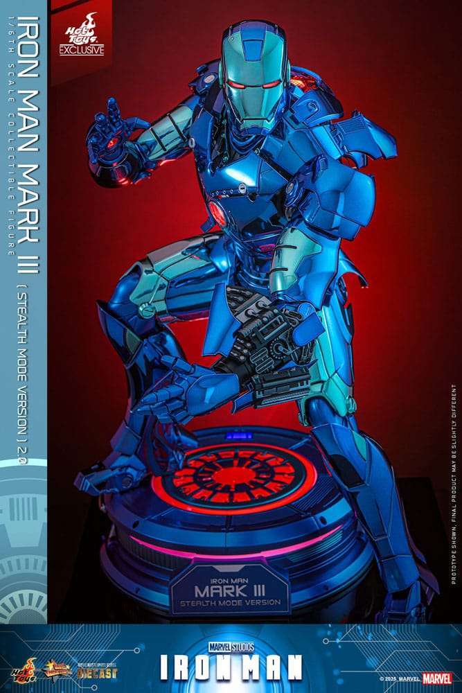 Iron Man Movie Masterpiece Diecast Actionfigur 1/6 Iron Man Mark III (Stealth Mode Ver.) 2.0 Hot Toys Exclusive 33 cm – Bild 3