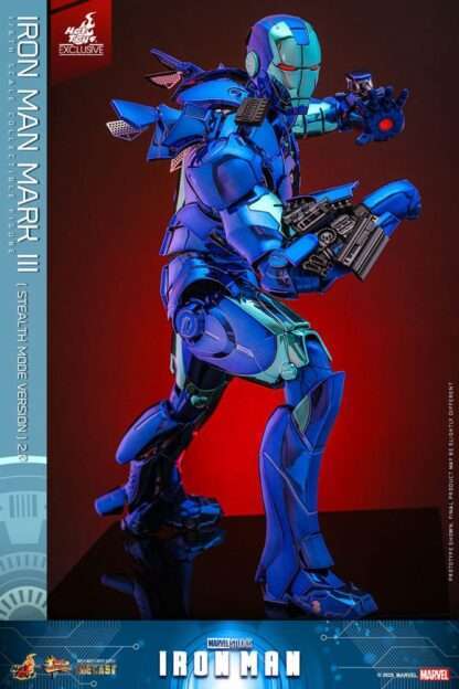 Iron Man Movie Masterpiece Diecast Actionfigur 1/6 Iron Man Mark III (Stealth Mode Ver.) 2.0 Hot Toys Exclusive 33 cm – Bild 4
