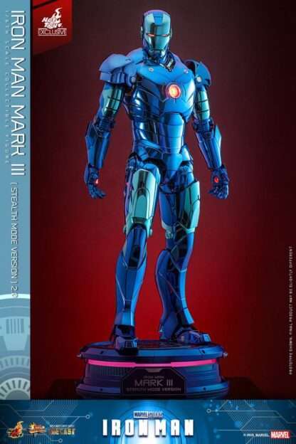 Iron Man Movie Masterpiece Diecast Actionfigur 1/6 Iron Man Mark III (Stealth Mode Ver.) 2.0 Hot Toys Exclusive 33 cm – Bild 6