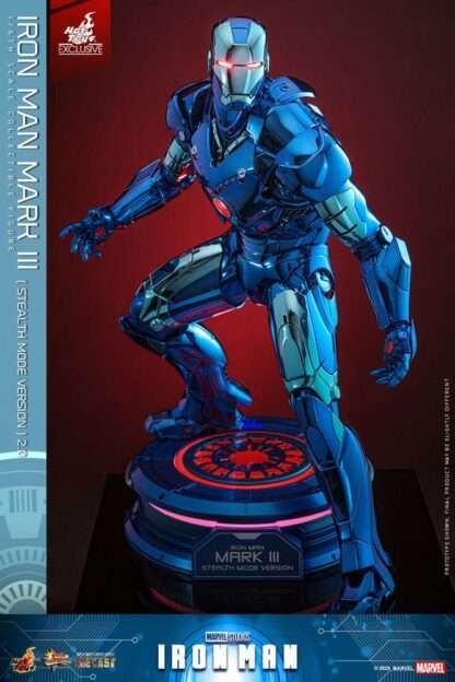 Iron Man Movie Masterpiece Diecast Actionfigur 1/6 Iron Man Mark III (Stealth Mode Ver.) 2.0 Hot Toys Exclusive 33 cm – Bild 9