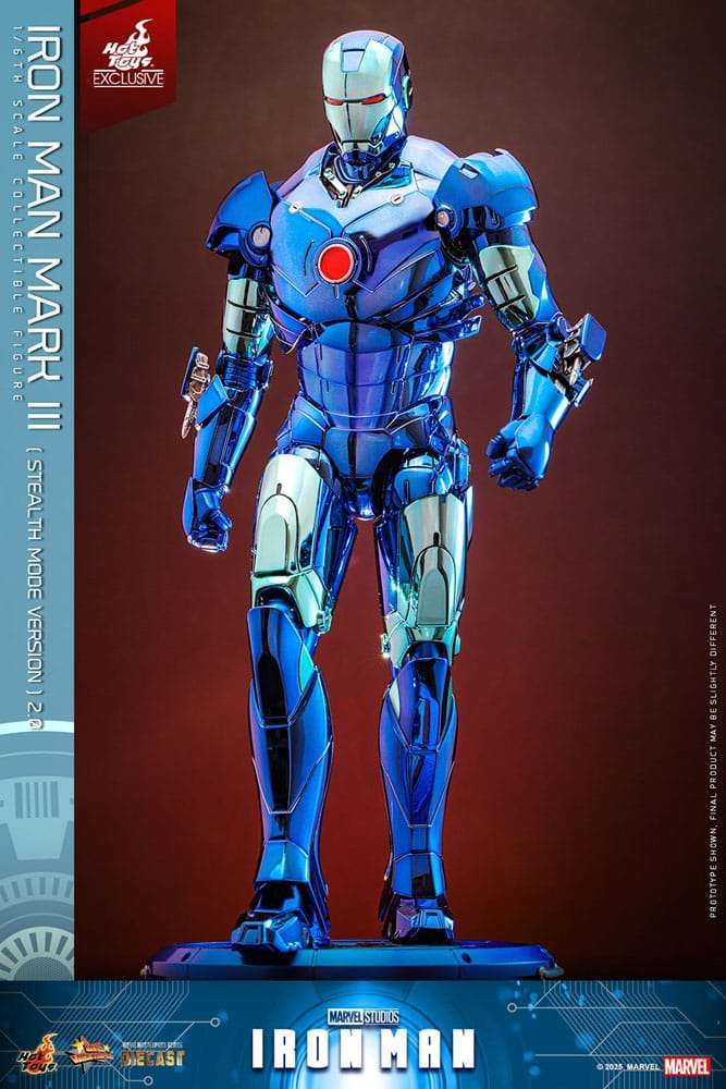 Iron Man Movie Masterpiece Diecast Actionfigur 1/6 Iron Man Mark III (Stealth Mode Ver.) 2.0 Hot Toys Exclusive 33 cm – Bild 13