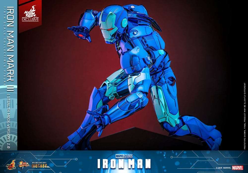 Iron Man Movie Masterpiece Diecast Actionfigur 1/6 Iron Man Mark III (Stealth Mode Ver.) 2.0 Hot Toys Exclusive 33 cm – Bild 15