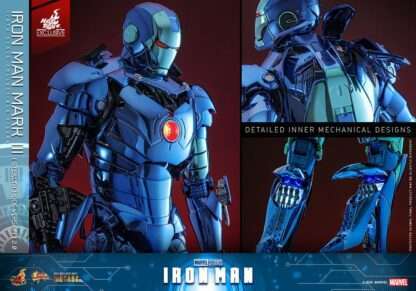 Iron Man Movie Masterpiece Diecast Actionfigur 1/6 Iron Man Mark III (Stealth Mode Ver.) 2.0 Hot Toys Exclusive 33 cm – Bild 18