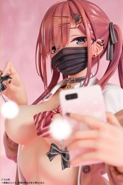 Original Character Statue 1/5 Red-Haired Gyaru-Chan Mask Ver.  Illustration by Nanamakura 29 cm – Bild 4
