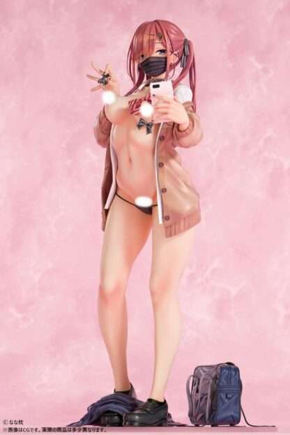 Original Character Statue 1/5 Red-Haired Gyaru-Chan Mask Ver.  Illustration by Nanamakura 29 cm – Bild 6