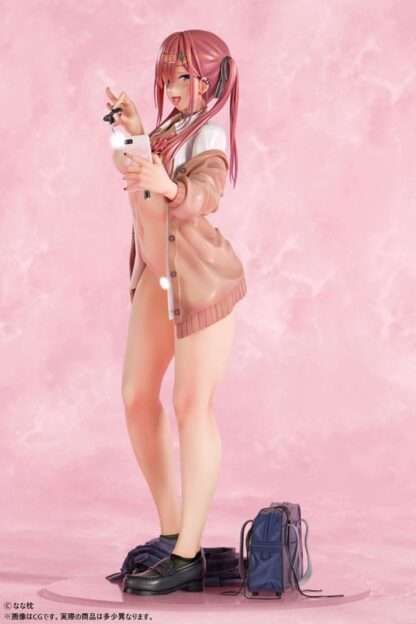 Original Character Statue 1/5 Red-Haired Gyaru-Chan Bare Face Ver. Illustration by Nanamakura 29 cm – Bild 13