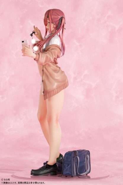 Original Character Statue 1/5 Red-Haired Gyaru-Chan Bare Face Ver. Illustration by Nanamakura 29 cm – Bild 14