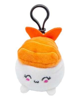 Plushi Plüschfigur mit Schlüsselanhänger Nigiri Sushi mit Garnele 7 cm