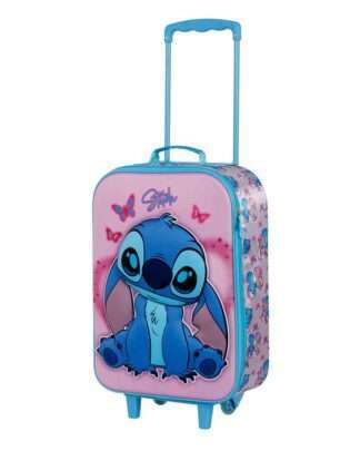 Lilo & Stitch Soft 3D Koffer Trolley Stitch & Angel Pink 52 cm
