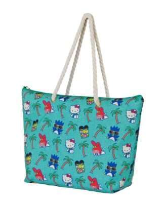 Sanrio Soleil Strand-Tasche Hello Kitty Palms Turquoise