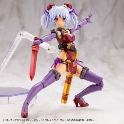 Kotobukiya M.S.G. Model Kit Zubehör-Set Virtuous Style 10 Sword Set B Flamerite Ver. – Bild 9
