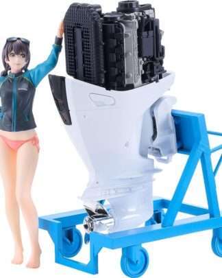 Original Character PLAMAX Plastic Model Kit MF-97 minimum factory Minori with Honda BF350 Grand Prix White 10 cm