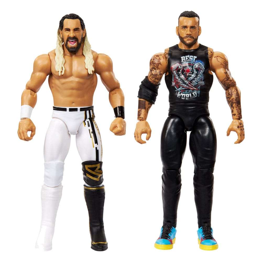 WWE Main Event Showdown Actionfiguren CM Punk vs Seth "Freakin" Rollins 2-Pack 15 cm