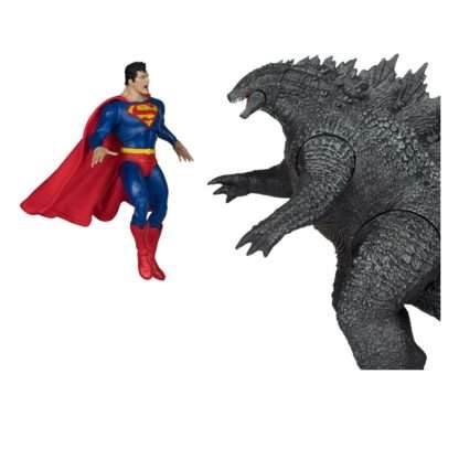 DC Justice League Monsterverse DC Multiverse Actionfiguren 2er-Pack Superman Vs. Godzilla 30 cm  - Beschädigte Verpackung – Bild 2