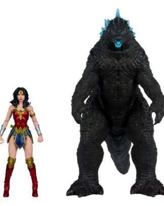 DC Justice League Monsterverse DC Multiverse Actionfiguren 2er-Pack Wonder Woman Vs. Atomic Blast Godzilla 18 cm