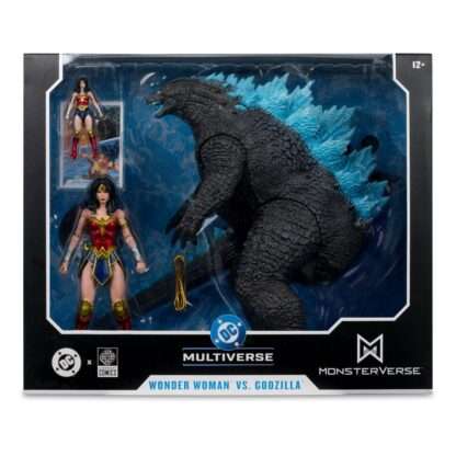 DC Justice League Monsterverse DC Multiverse Actionfiguren 2er-Pack Wonder Woman Vs. Atomic Blast Godzilla 18 cm – Bild 12