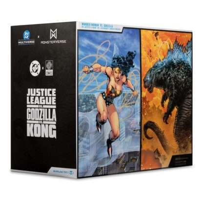 DC Justice League Monsterverse DC Multiverse Actionfiguren 2er-Pack Wonder Woman Vs. Atomic Blast Godzilla 18 cm – Bild 13