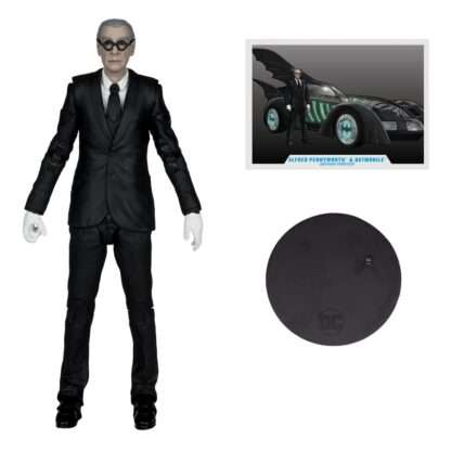 Batman Forever DC Multiverse Actionfigur mit Fahrzeug Alfred Pennyworth & Batmobile (Gold Label) 79 cm – Bild 3