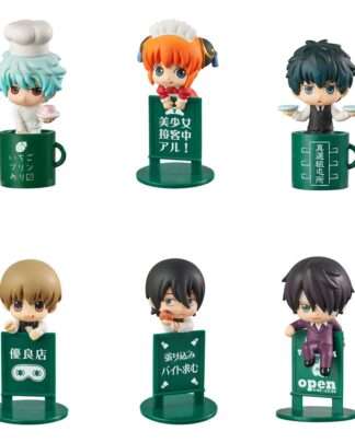 Gintama Ochatomo Series Sammelfiguren 5 cm Yorozuya Cafe Sortiment (8)
