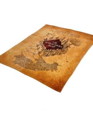 Harry Potter Kuschelige Fleecedecke Marauder´s Map 180 x 200 cm