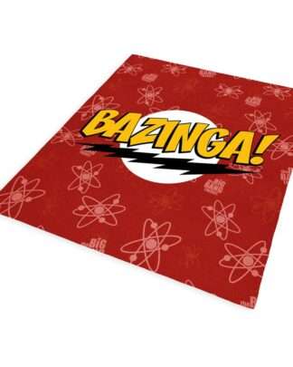 The Big Bang Theory Kuschelige Fleecedecke Bazinga 180 x 200 cm
