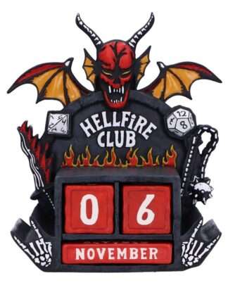 Stranger Things Ewiger Kalender Hellfire Club 15 cm
