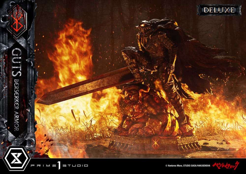 Berserk Ultimate Premium Masterline Series Statue 1/4 Guts, Berserker Armor Grunbeld vs. Guts Deluxe Version 94 cm – Bild 5
