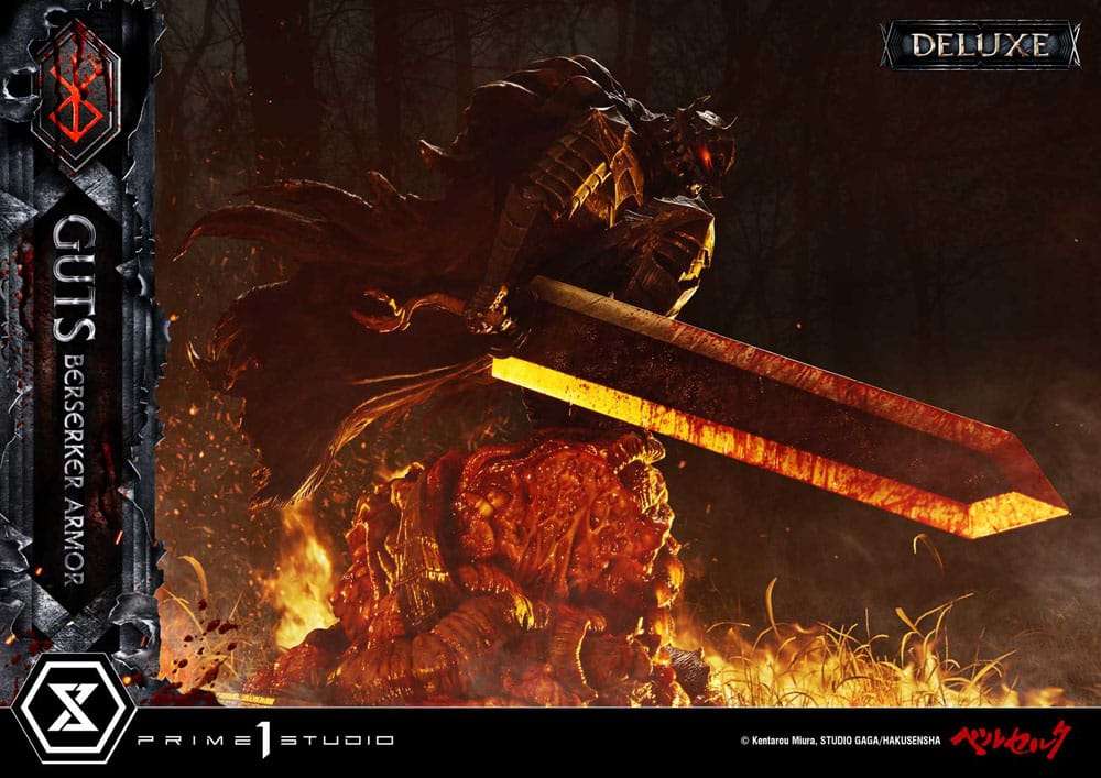 Berserk Ultimate Premium Masterline Series Statue 1/4 Guts, Berserker Armor Grunbeld vs. Guts Deluxe Version 94 cm – Bild 6