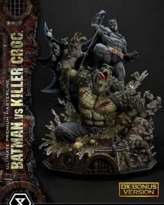 Batman Ultimate Premium Masterline Series Statue Batman Versus Killer Croc Deluxe Bonus Version 71 cm