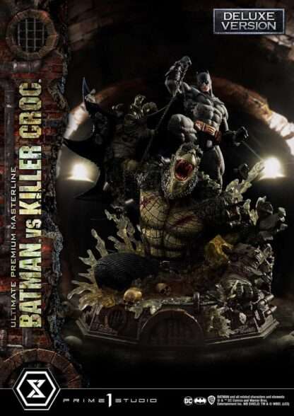 Batman Ultimate Premium Masterline Series Statue Batman Versus Killer Croc Deluxe Bonus Version 71 cm – Bild 4
