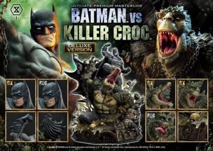 Batman Ultimate Premium Masterline Series Statue Batman Versus Killer Croc Deluxe Bonus Version 71 cm – Bild 5