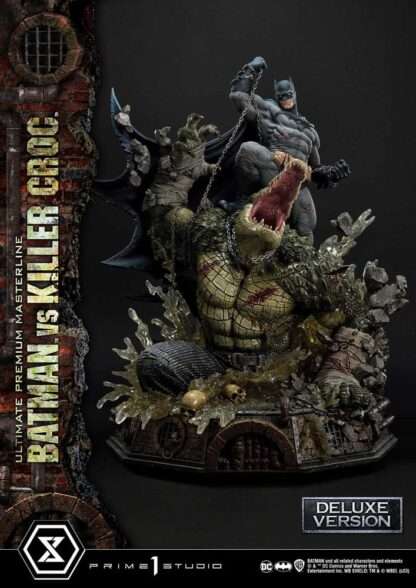 Batman Ultimate Premium Masterline Series Statue Batman Versus Killer Croc Deluxe Bonus Version 71 cm – Bild 11