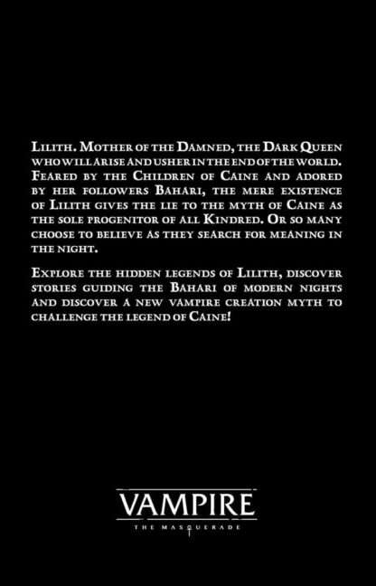 Vampire: The Masquerade 5th Edition RPG Buch Revelations of the Dark Mother Accessory *Englische Version* – Bild 2