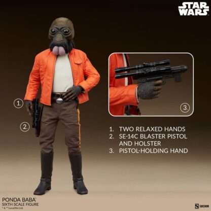 Star Wars Scum & Villainy Actionfigur 1/6 Ponda Baba 30 cm - Beschädigte Verpackung – Bild 5