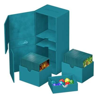 Ultimate Guard Twin Flip`n`Tray 266+ Xenoskin Petrolblau - Beschädigte Verpackung – Bild 6