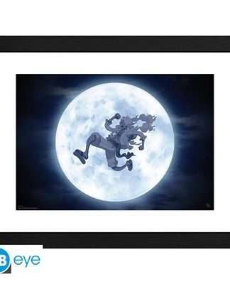 One Piece Kunstdruck mit Rahmen Sonnengott Nika 30x40