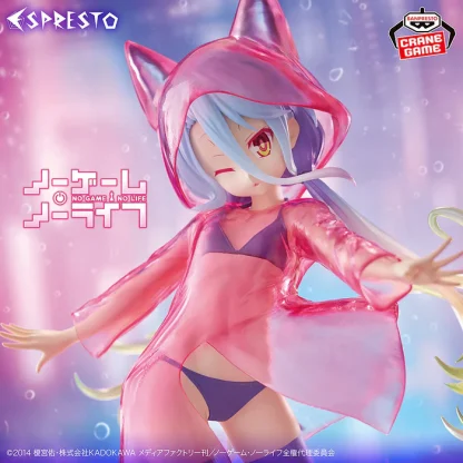 No Game No Life PVC Statue Espresto Glittery Raincoat Shiro 20 cm