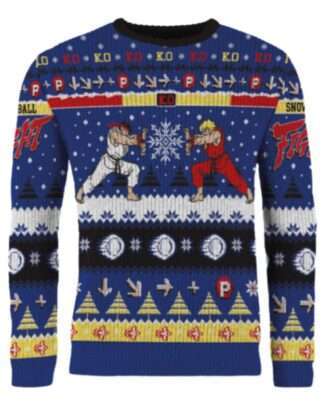 Street Fighter Christmas Pullover Ryu & Ken